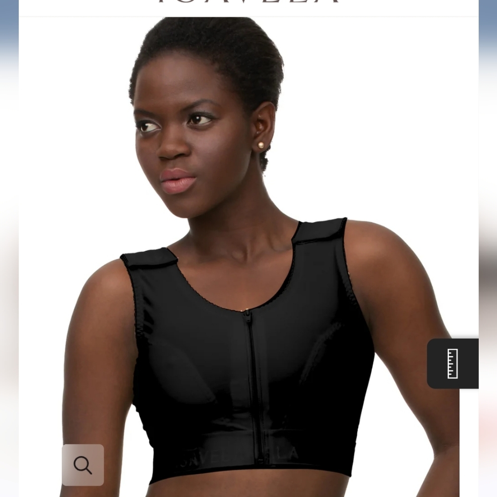 Sleek Black Zip-Up Shapewear Top